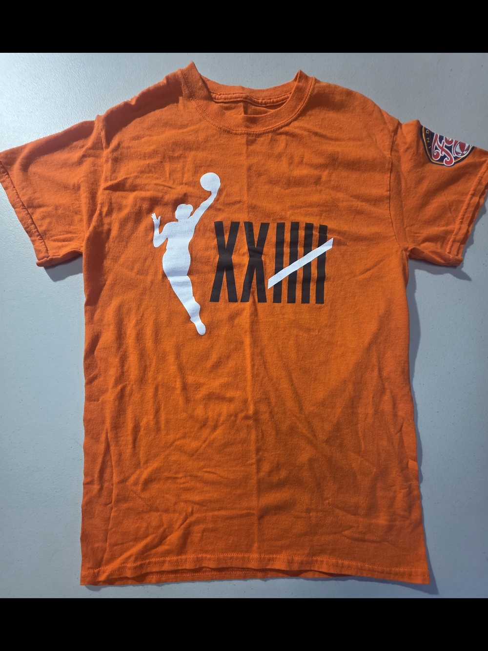 Orange Indiana Fever Basketball Graphic Tee - Unbranded